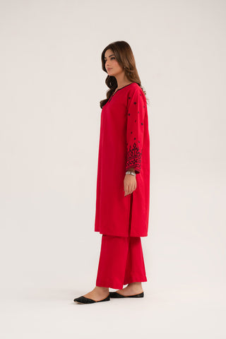 2 Piece Slub Khaddar Embroidered Suit (CP0327)