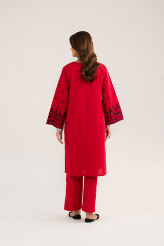 2 Piece Slub Khaddar Embroidered Suit (CP0327)