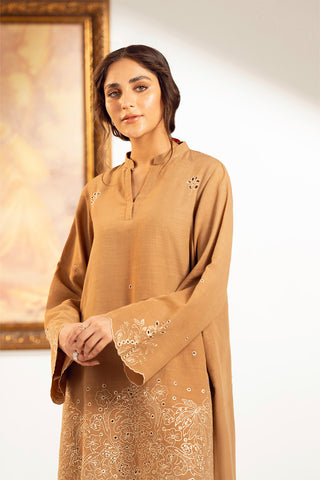 2 Piece Slub Khaddar Embroidered Suit (CP0328)