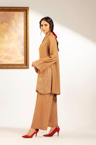 2 Piece Slub Khaddar Embroidered Suit (CP0328)