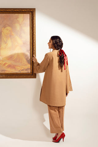 2 Piece Slub Khaddar Embroidered Suit (CP0328)