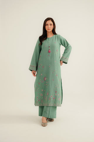 2 Piece Cotton Karandi Embroidered Suit (CP0330)