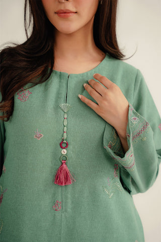 2 Piece Cotton Karandi Embroidered Suit (CP0330)