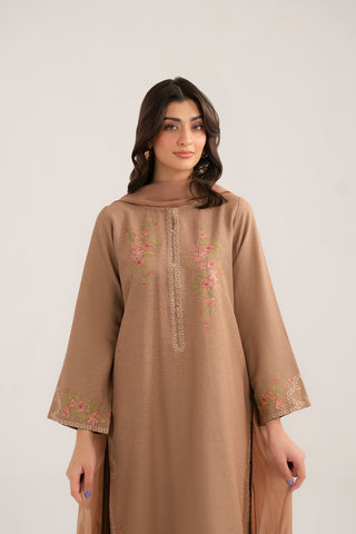 3 Piece Cotton Karandi Embroidered (CP0331)