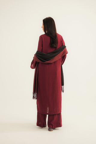 3 Piece Cotton Karandi Embroidered Suit (CP0335)