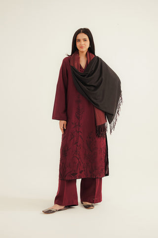 3 Piece Cotton Karandi Embroidered Suit (CP0335)