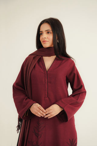 3 Piece Cotton Karandi Embroidered Suit (CP0335)