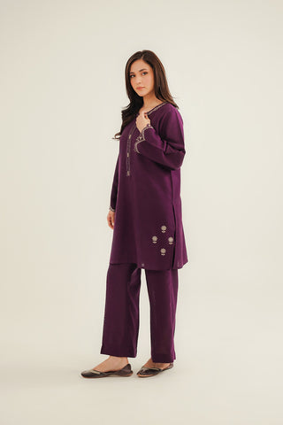 2 Piece Cotton Karandi Embroidered Suit (CP0342)