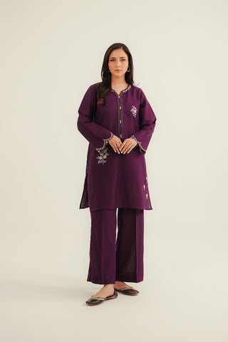 2 Piece Cotton Karandi Embroidered Suit (CP0342)