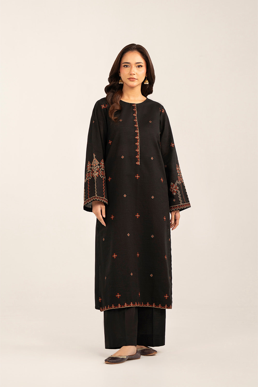 2 Piece Slub Khaddar Embroidered (CP0346)