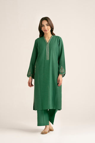 2 Piece Cotton Karandi Embroidered Suit (CP0349)