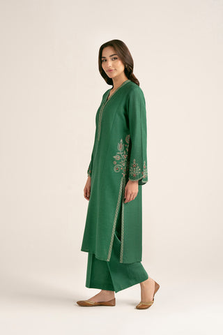 2 Piece Cotton Karandi Embroidered Suit (CP0349)