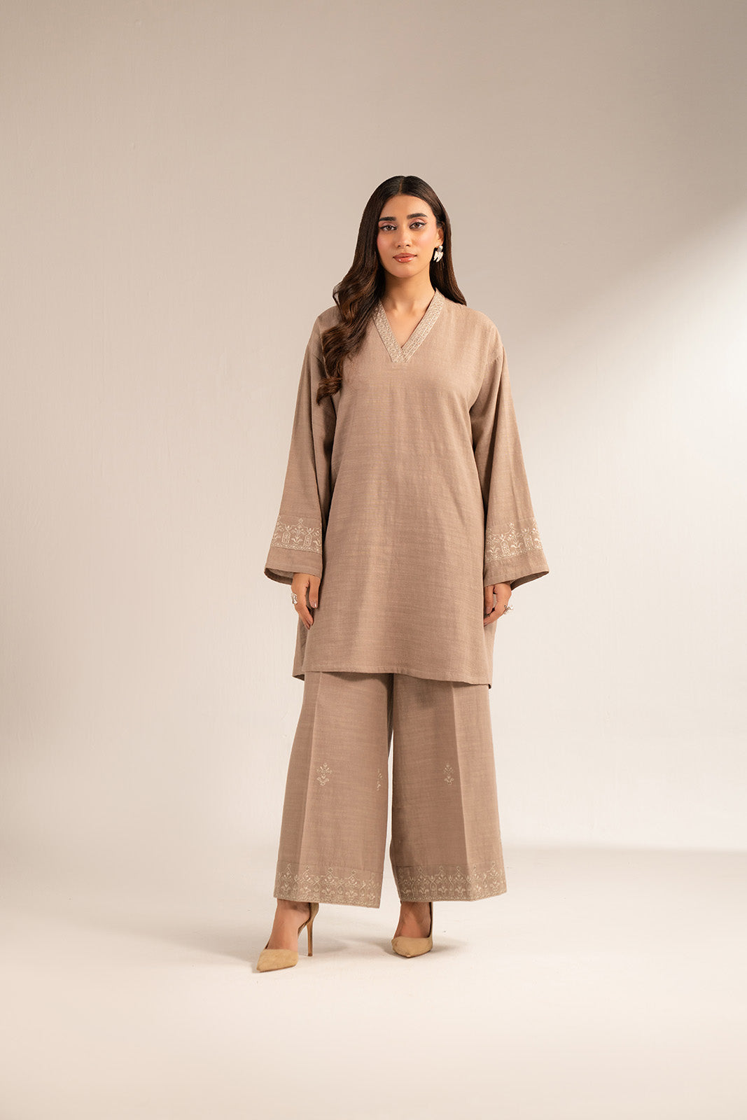 2 Piece Slub Khaddar Embroidered (CP0350)