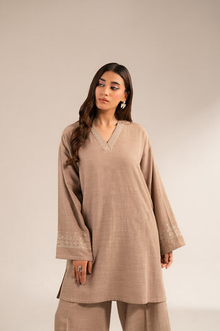 2 Piece Slub Khaddar Embroidered (CP0350)