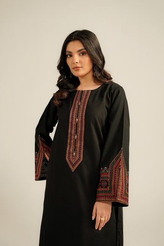 2 Piece Slub Khaddar Embroidered Suit (CP0351)