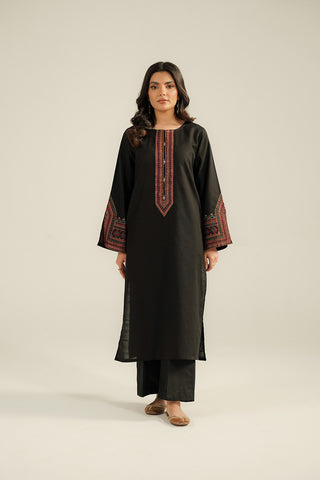 2 Piece Slub Khaddar Embroidered Suit (CP0351)