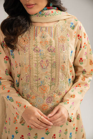3 Piece Printed Lawn Embroidered Suit (CP0352)