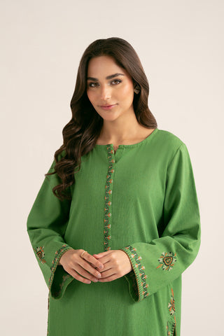 2 Piece Cotton Karandi Embroidered Suit (CP0363)