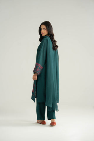 3 Piece Cotton Karandi Embroidered Suit (CP0367)