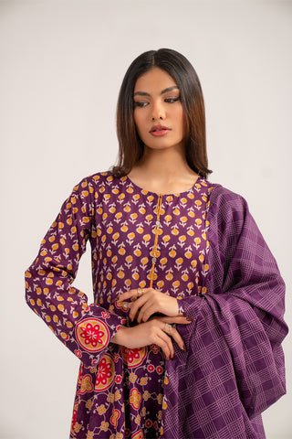 3 Piece Printed Lawn Printed Suit (CP0377)