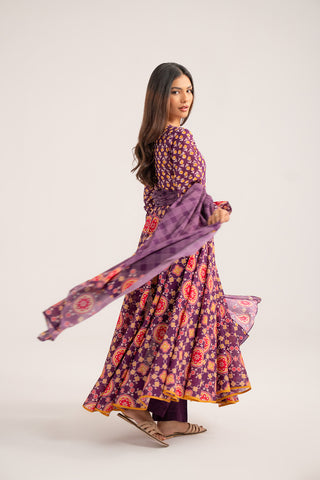 3 Piece Printed Lawn Printed Suit (CP0377)