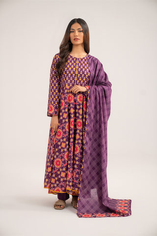 3 Piece Printed Lawn Printed Suit (CP0377)