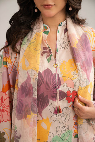 3 Piece Printed Lawn Printed Suit (CP0379)