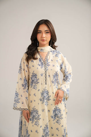 3 Piece Printed Lawn Printed Suit (CP0380)