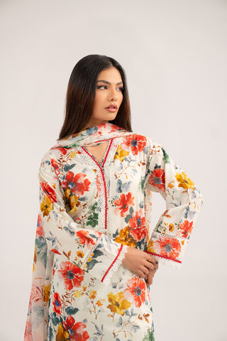 3 Piece Printed Lawn Printed Suit (CP0382)