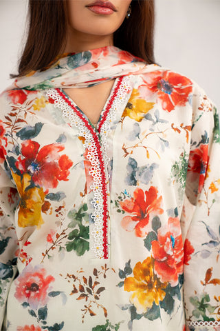 3 Piece Printed Lawn Printed Suit (CP0382)