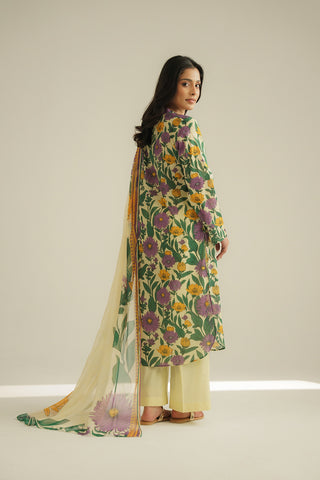 3 Piece Printed Lawn Printed Suit (CP0386)