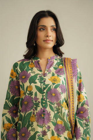 3 Piece Printed Lawn Printed Suit (CP0386)