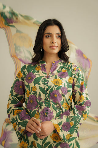 3 Piece Printed Lawn Printed Suit (CP0386)