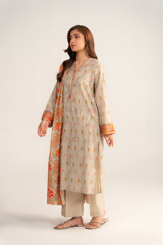 3 Piece Printed Lawn Printed Suit (CP0405)