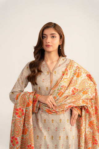 3 Piece Printed Lawn Printed Suit (CP0405)