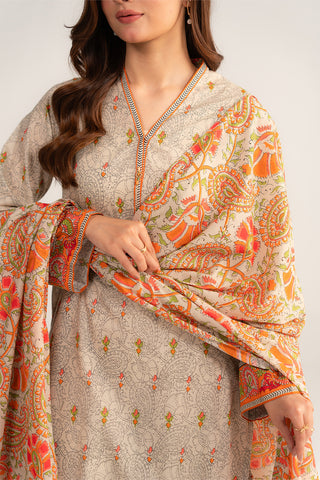 3 Piece Printed Lawn Printed Suit (CP0405)