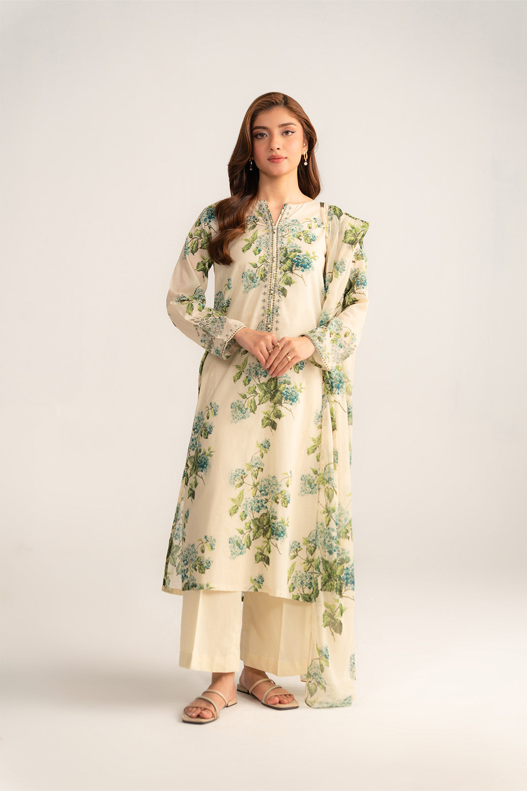3 Piece Printed Lawn Printed Suit (CP0406)