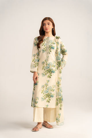 3 Piece Printed Lawn Printed Suit (CP0406)