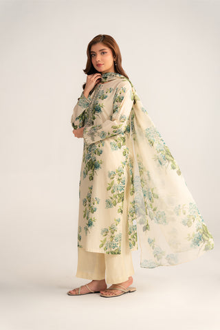 3 Piece Printed Lawn Printed Suit (CP0406)