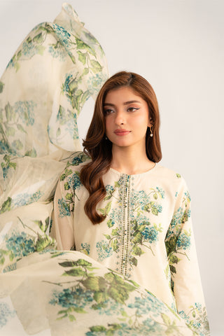 3 Piece Printed Lawn Printed Suit (CP0406)