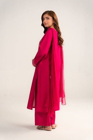 3 Piece Cotton Rip Stop Embroidered Suit (CP0407)