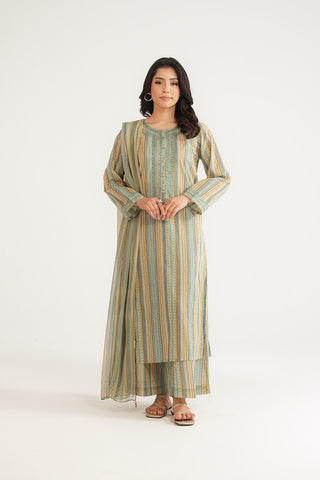 3 Piece Printed Lawn Printed Suit (CP0417)