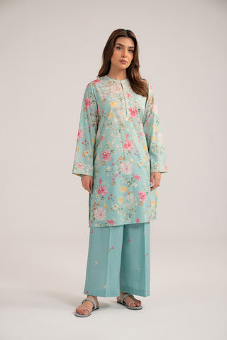 2 Piece Printed Lawn Embroidered Suit (CP0422)