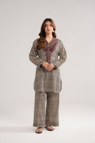 2 Piece Printed Lawn Embroidered Suit (CP0430)