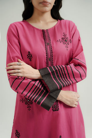 2 Piece Slub Khaddar Embroidered Suit (CP0446)