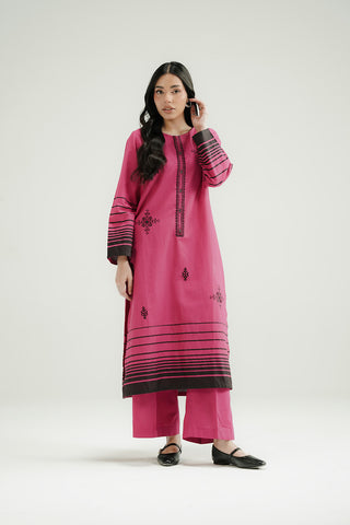 2 Piece Slub Khaddar Embroidered Suit (CP0446)