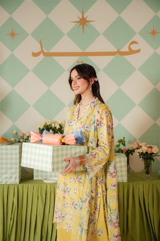 3 Piece Printed Lawn Embroidered Suit (CP0466)