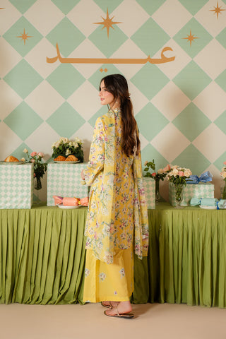 3 Piece Printed Lawn Embroidered Suit (CP0466)
