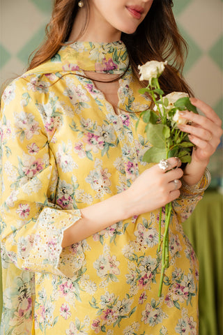 3 Piece Printed Lawn Embroidered Suit (CP0466)