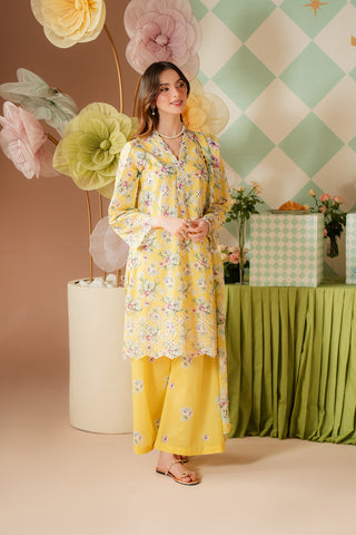 3 Piece Printed Lawn Embroidered Suit (CP0466)